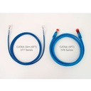 ​077-2038/3BL, Patch Cord Cat 6A color azul, 3 pies (0.91mts) , diámetro reducido, inyección de molde