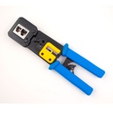 078-2152/EZC, Pinzas para rematar plugs RJ45 tipo Pass through, corte y pelado incorporada