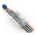 078-2152/EZC, Pinzas para rematar plugs RJ45 tipo Pass through, corte y pelado incorporada