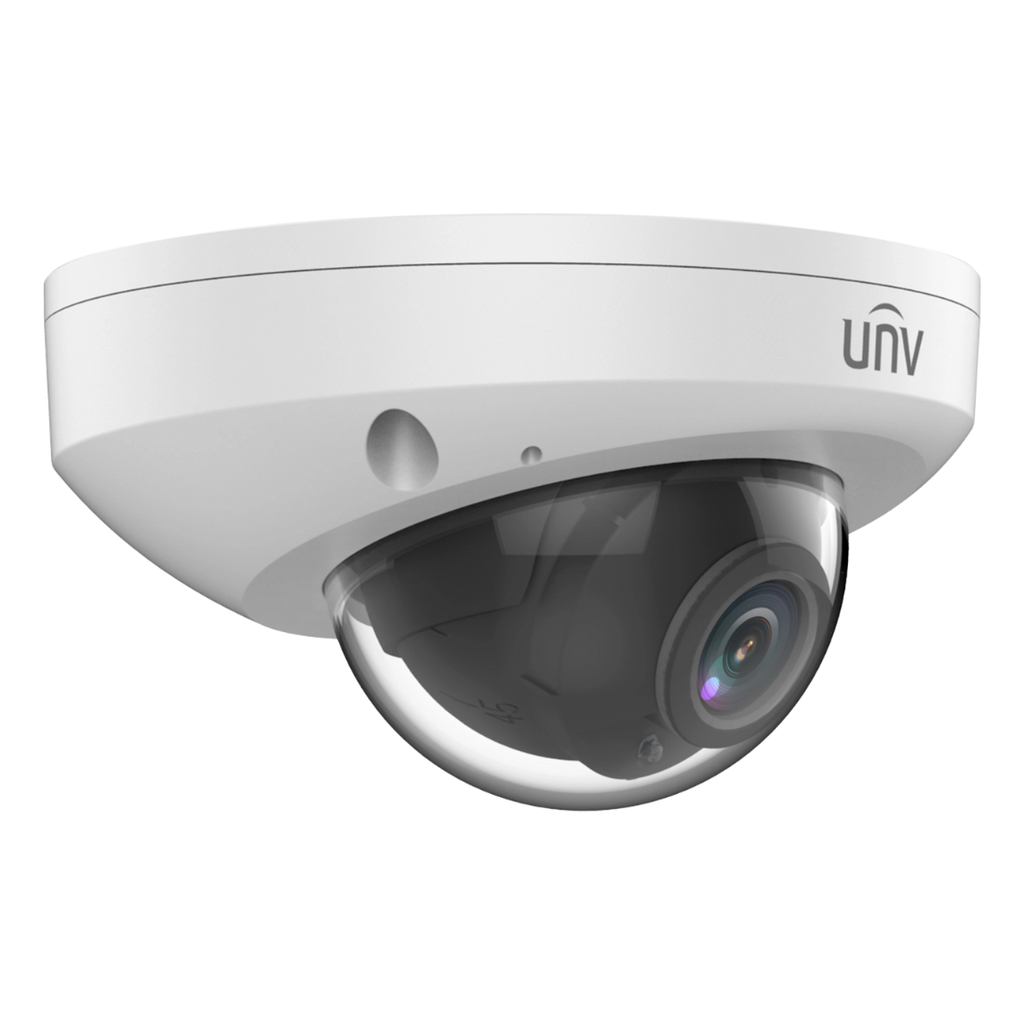 IPC314SB-ADF28K-I0, Cámara IP Mini Domo 4MP, Ultra 265, Micrófono, lente 2.8mm, IR 30m, MicroSD, IP67 y IK10