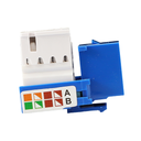 ENS-JC6BL-AZUL, Conector Jack RJ45, CAT6, 90°