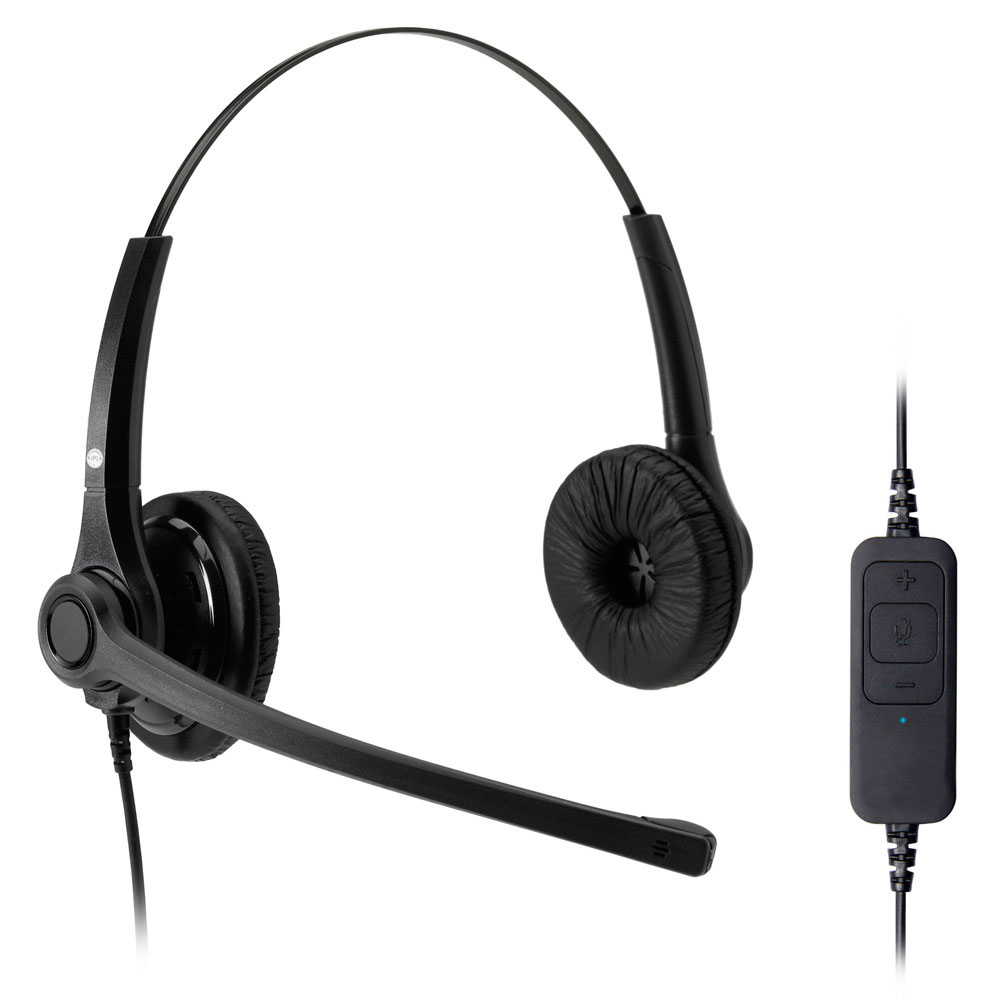 JPL-400B-USB, Diadema Binaural, conector USB