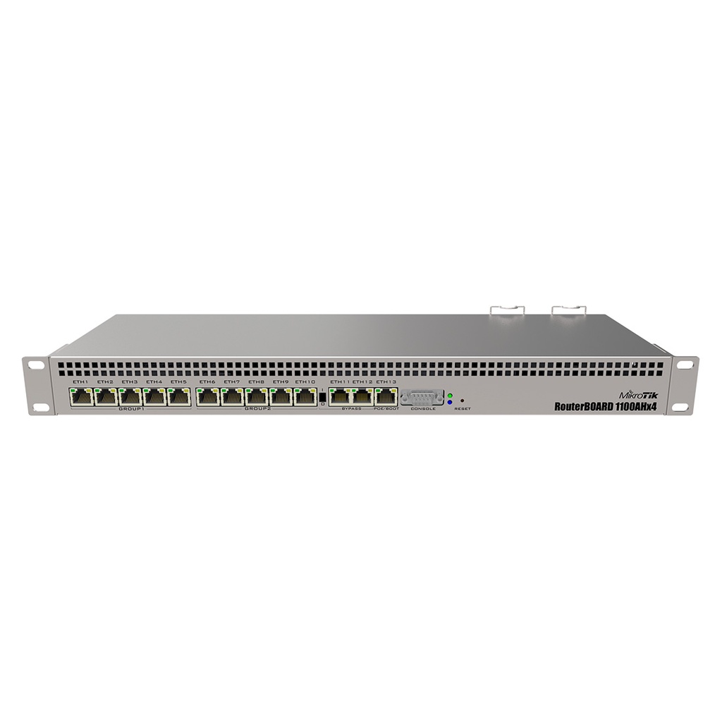 RB1100AHx4, RB 4 nucleos 1.4Ghz 13 Eth Gb 1GB RAM p/rack (RB1100x4)