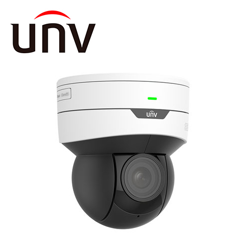 IPC6412LR-X5UPW-VG, Cámara IP mini PTZ LightHunter UNV 2MP, lente de 2.7-13.5 MM, IR30M, zoom 5X, WiFi, con ranura para Micro SD, micrófono y altavoz integrados, alarma 1in 1out, ONVIF, Serie EASY, ultra 265, PoE AT, 12VDC