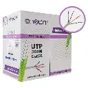 12251W305, Cable UTP Cat5E serie ECO, Cal 24AWG CCA, Bobina 305Mts PVC Color Blanco, Uso Interior