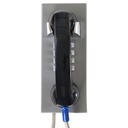 JR202-FK-Analog-CRS, Teléfono Análogo antivandálico, acero pintado, 12 teclas, montaje en pared, 100x240x117mm