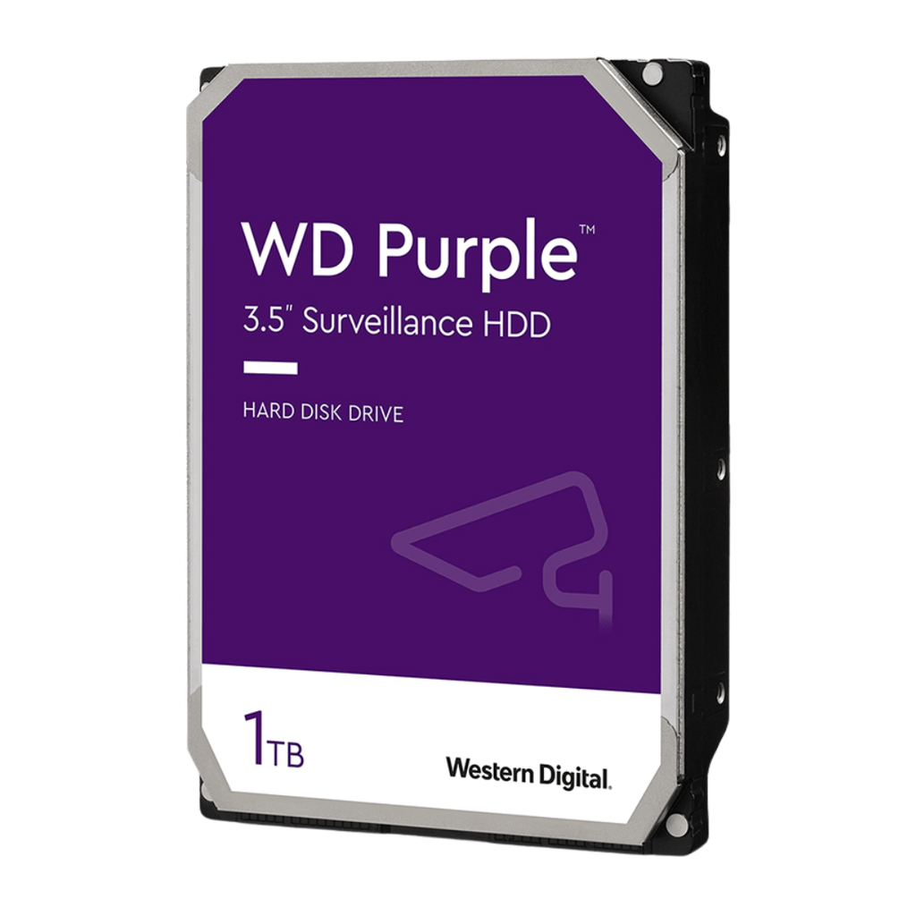WD11PURZ, Disco Duro Serie Purple, 1TB, SATA 6Gb/s, 3.5", velocidad 110MB/s, Caché 64MB, para videovigilancia 7x24