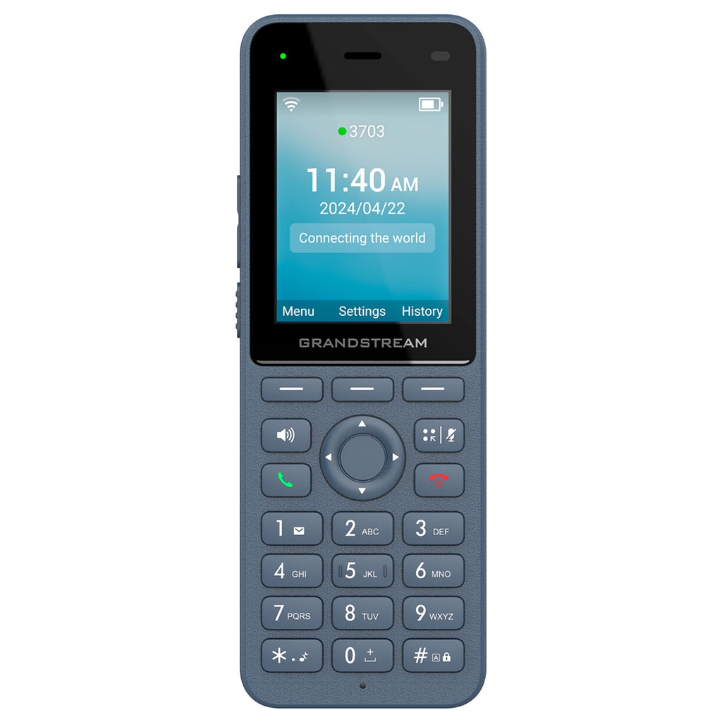 WP826, Teléfono IP HD WiFi-6 Dualband, USB-C, 3.5mm, Bluetooth, LCD color 2.4", PTT