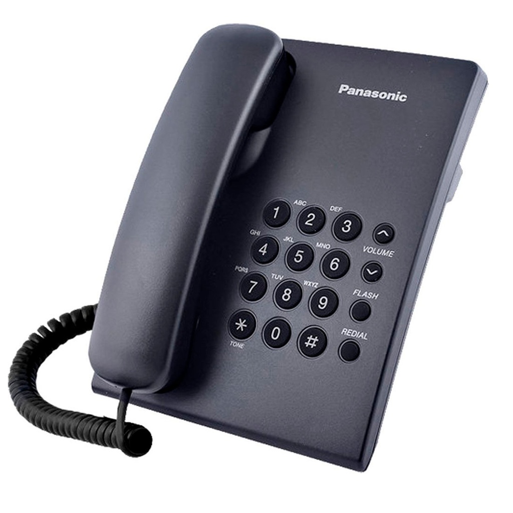 KX-TS500MEB, Teléfono análogo básico sin memorias color Negro