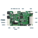 JR-PCBA-SIP, Tarjeta VoIP SIP, grado industrial, voz HD, LAN/WAN, dos relays, PoE ó 12–24 VDC.