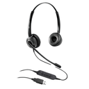 VT6200-UNC-D-USB-02, Diadema binaural, 2 micrófonos para cancelación de ruido, Conector USB
