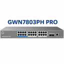 GWN7803PH-Pro, Switch PoE Administrable capa 2++, 24 x GigaEth PoE/PoE+/PoE++ y 2 x 10Giga SFP+, 471.4w, 60w máx puerto PoE