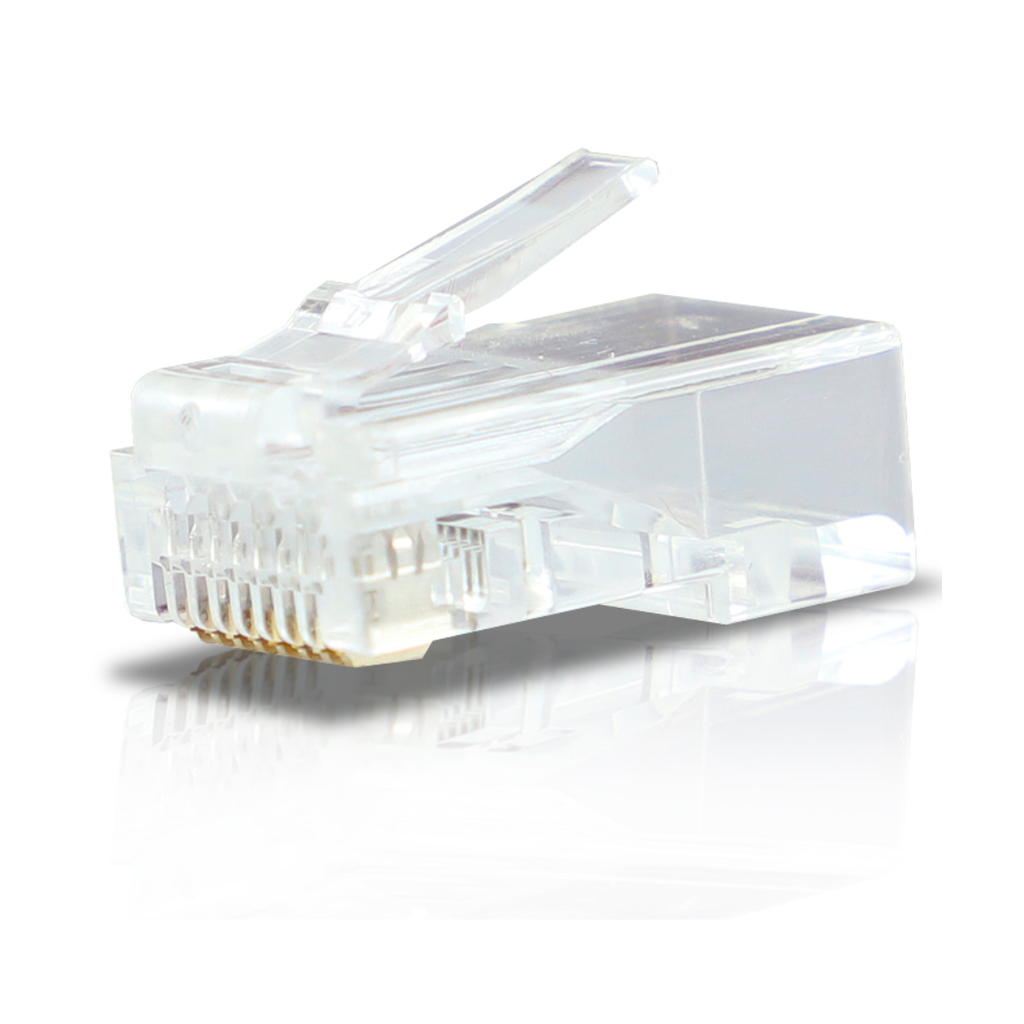ENS-RJ45-CAT6, Conector Plug RJ45 Cat6 8 Pines para cable UTP, Velocidad hasta 1000mbps