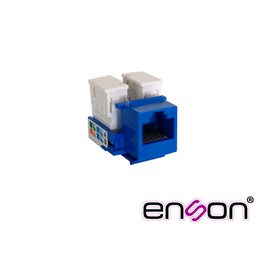 [ENS-JC6BL] ENS-JC6BL, Conector Jack RJ45 CAT6 90 grados azul