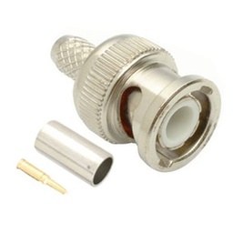 [200-143] 200-143, Conector macho tipo BNC de apretar, para cable RG59