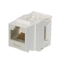 [NK688MWH] NK688MWH, Conector Jack Estilo 110 (de Impacto), Tipo Keystone, Categoría 6, de 8 posiciones y 8 cables, Color Blanco