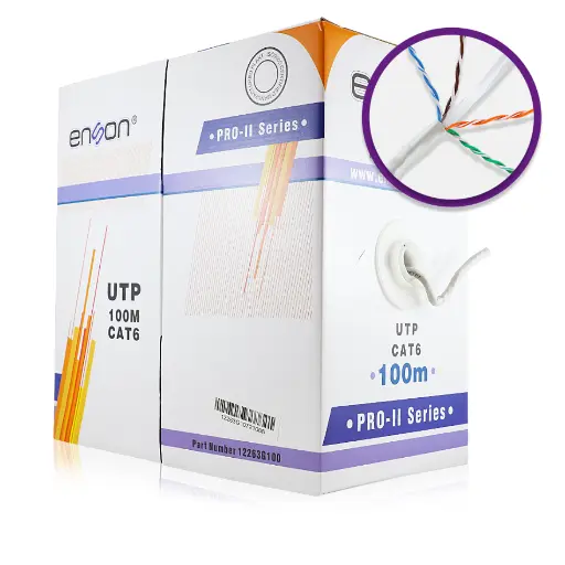 [12263G100] 12263G100, Cable UTP Cat6 serie Pro-II 23AWG Cobre, Bobina 100Mts, Forro Gris, Interior
