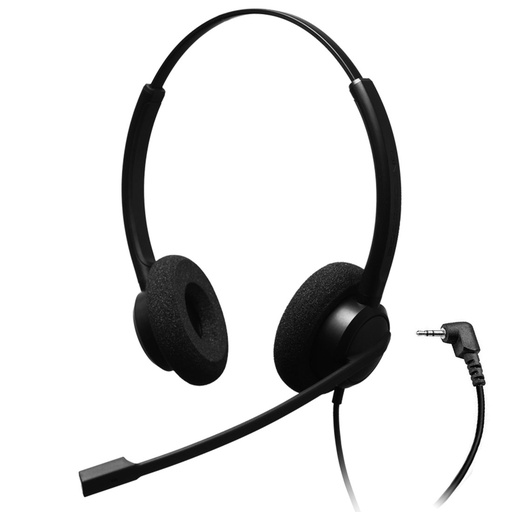 [CRYSTAL 2732 2.5mm] CRYSTAL 2732 2.5mm, Diadema con cancelación de ruido, 2.5mm (Binaural) Ideal para Poly CT14