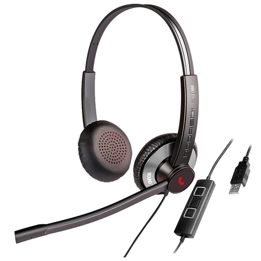 [EPIC 512-G] EPIC 512-G, Diadema ambiente extremo y controles, doble mic, USB y gris (Binaural)