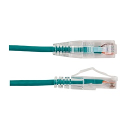 [077-2030_2GR] 077-2030/2GR, Patch Cord Cat 6A color verde 2 pies (60 cms), diámetro reducido, inyección de molde