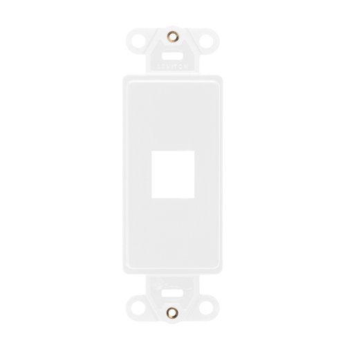 [41641-00W] 41641-00W, Inserto Decora con un puerto QuickPort, color blanco 