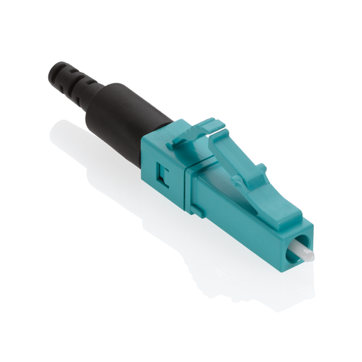 [49991-LLC] 49991-LLC, Conector de fibra prepulido FASTCAM™, LC, multimodo de 50/125 μm, color aqua