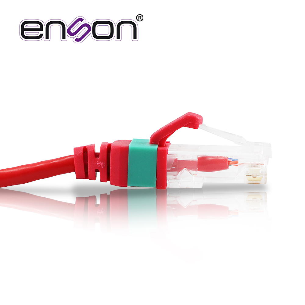 EPRO-6PC90-RD, Patch Cord RJ45 cable UTP Cat 6, ultradelgado, color rojo, longitud 90 cms.