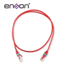 EPRO-6PC90-RD, Patch Cord RJ45 cable UTP Cat 6, ultradelgado, color rojo, longitud 90 cms.