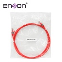 EPRO-6PC210-RD, Patch Cord RJ45 cable UTP Cat 6, ultradelgado, color rojo, longitud 210 cms
