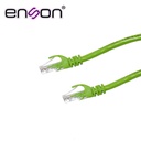 P6003E, Patch Cord RJ45 cable UTP Cat 6, serie pro, color verde, longitud 30 cms