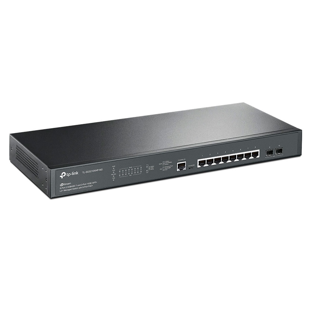 TL-SG3210XHP-M2, Switch Administrable PoE, 8x100/1000/2500Mbps, 2xSFP+10G , 240w