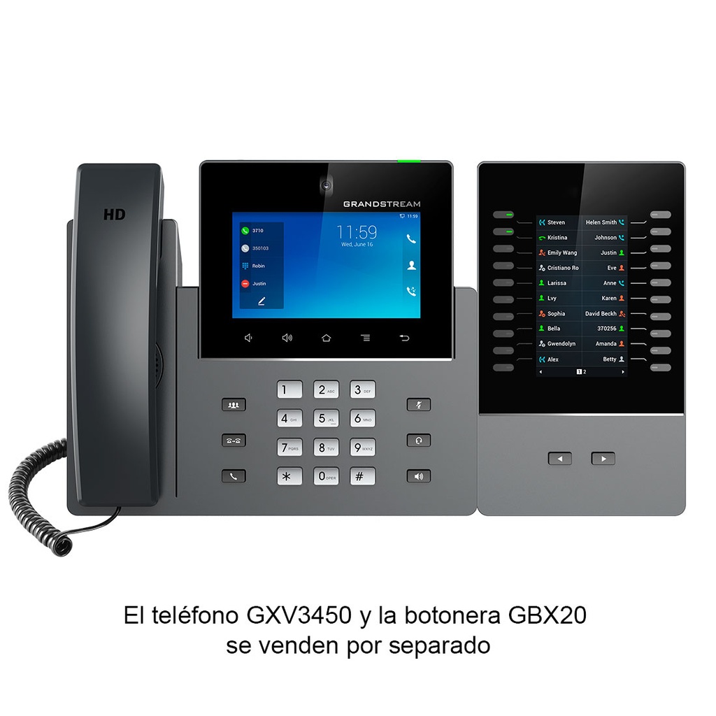 GXV3450, Video-Teléfono IP Multimedia ANDROID 11, Bluetooth, WiFi