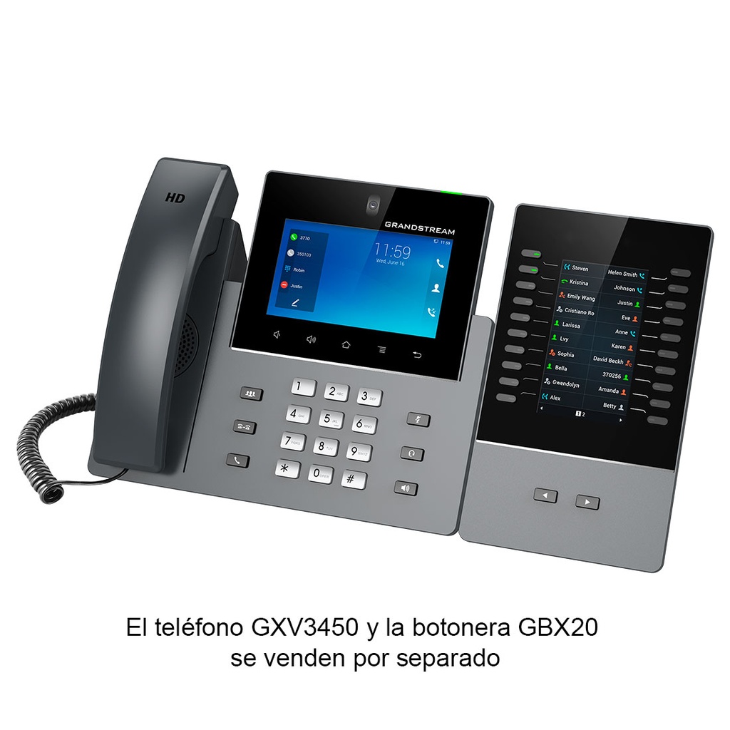 GXV3450, Video-Teléfono IP Multimedia ANDROID 11, Bluetooth, WiFi