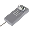 CT202-FK-SIP-CRS, Teléfono IP Antivandálico, 12 teclas, SIP, PoE, Acero Pintado, montaje en pared, 247x130x132mm