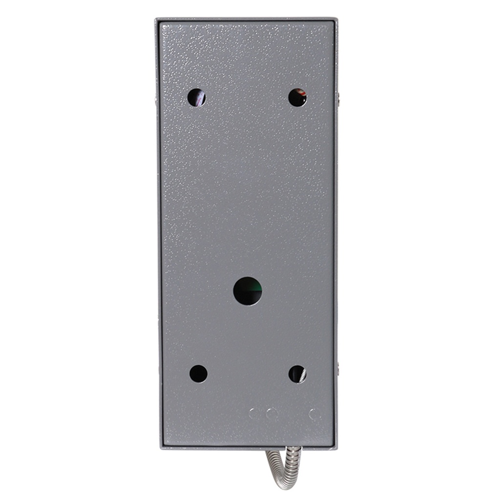 CT202-FK-SIP-CRS, Teléfono IP Antivandálico, 12 teclas, SIP, PoE, Acero Pintado, montaje en pared, 247x130x132mm