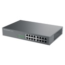 GWN7702P, Switch PoE No Administrable, 16 x GigaEth, 8 Puertos con PoE 802.3 af/at, 138w