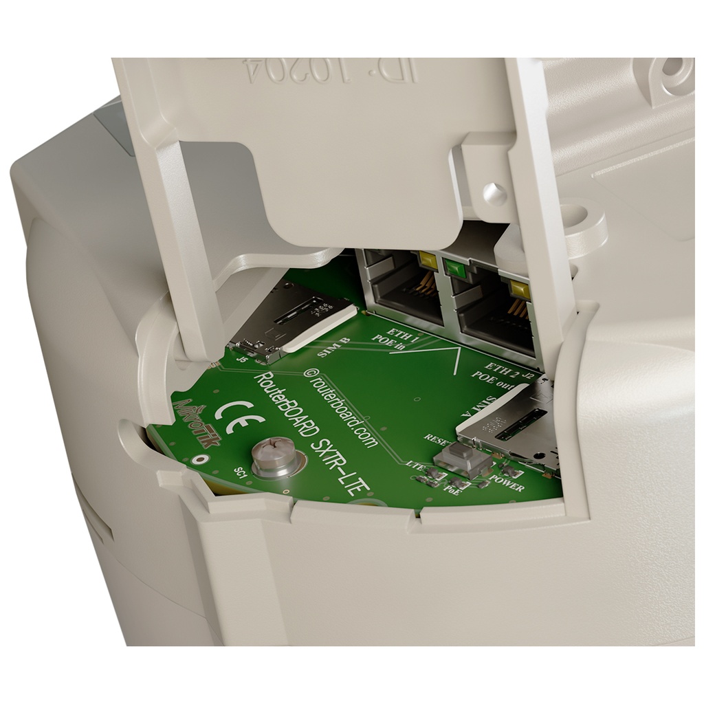 Mikrotik, SXT LTE6 kit, antena 4G/LTE, acceso a red celular banda 28