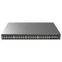 GWN7806P, Switch PoE Administrable capa 2, 48 x GigaEth PoE/PoE+ y 6 x Giga SFP+, 470W