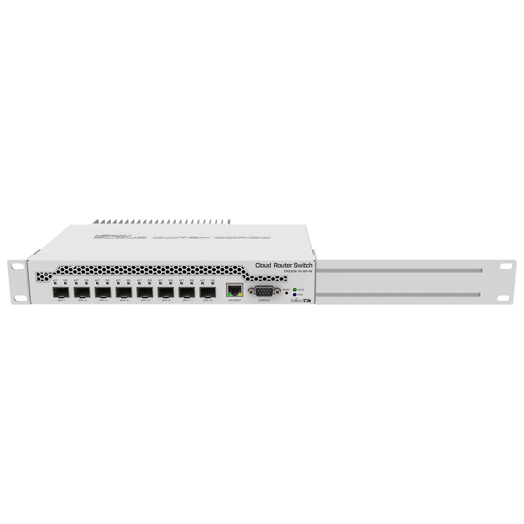 CRS309-1G-8S+IN, Switch, CPU 800MHz, RAM 512MB, 1xGEth, 8xSFP+ de 10Gbps, RouterOS/SwitchOS