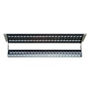 043-384/48/2U, Patch panel c/organizador posterior jacks vacio de 48 puertos