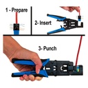 352-V2722/YL, Jacks cat 6 amarillo, 1Gb/s a 550mhz, 50 micras baño de oro, 750 inserciones plug jack, color amarillo