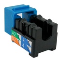 351-V2614/BL, Jacks Cat 5E azul, Keystone jack, color azul