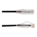 077-2044/3WH, Patch Cord Cat 6A color blanco, 3 pies (0.91mts), diámetro reducido, inyección de molde