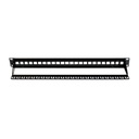 043-382/24/1U, Patch panel c/organizador posterior jacks vacio de 24 puertos