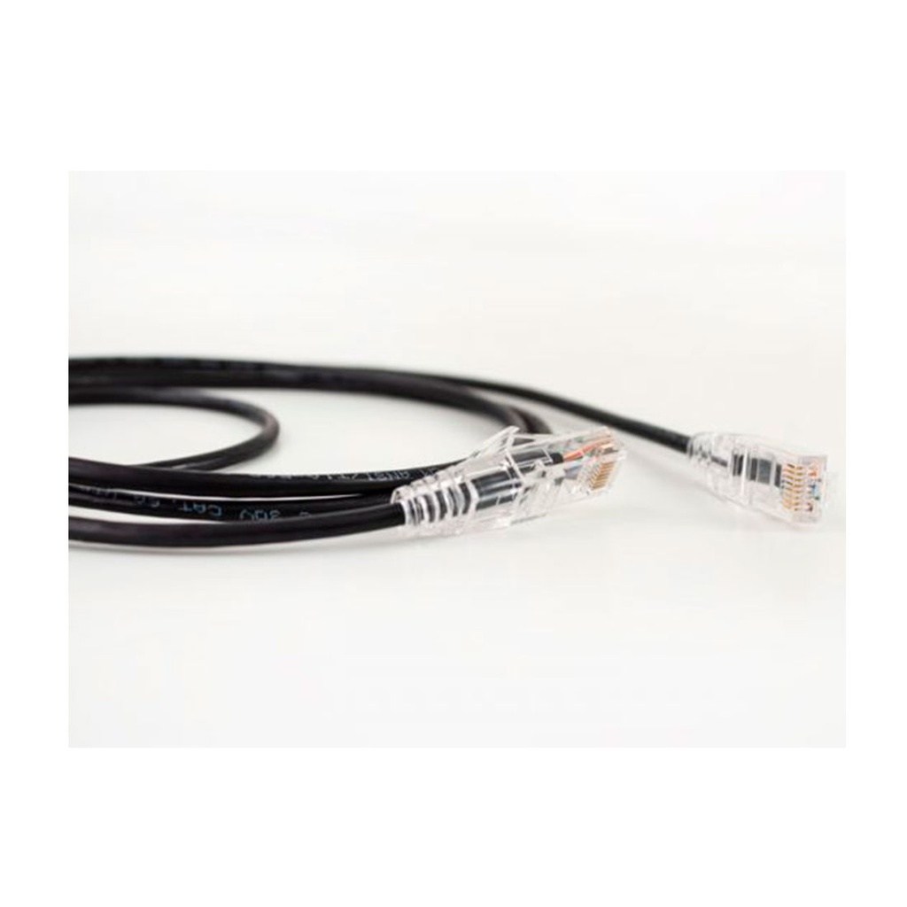 077-2035/2WH, Patch Cord Cat 6A color blanco, 2 pies (60 cms), diámetro reducido, inyección de molde