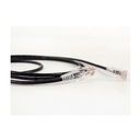 077-2017/05WH, Patch Cord Cat 6A color blanco, 0.5 pies (15 cms), diámetro reducido, inyección de molde