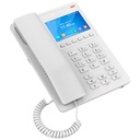 GHP630, Teléfono Hotelero IP Blanco, LCD Color 3.5", 2 SIP 2 líneas, GDMS, soporta PoE