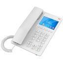 GHP630, Teléfono Hotelero IP Blanco, LCD Color 3.5", 2 SIP 2 líneas, GDMS, soporta PoE