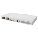 CRS418-8P-8G-2S+RM, switch 17xGEth, 8xPoE/at, 2xSFP+10G  RouterOS L5, 1UR, doble PSU