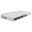 CRS326-4C+20G+2Q+RM, Ruteador Switch, CPU 650MHz RAM 128MB, 20x2.5GEth, 4xCombo, 2xQSFP+ 40G, 1x100Mbit Eth, RouterOS L6, 1UR, PSU Dual